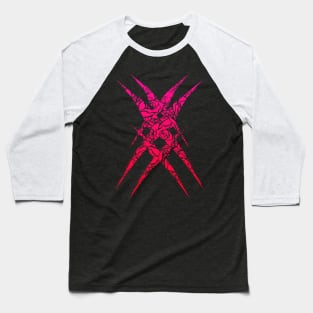 Abstract Red Emblem Baseball T-Shirt